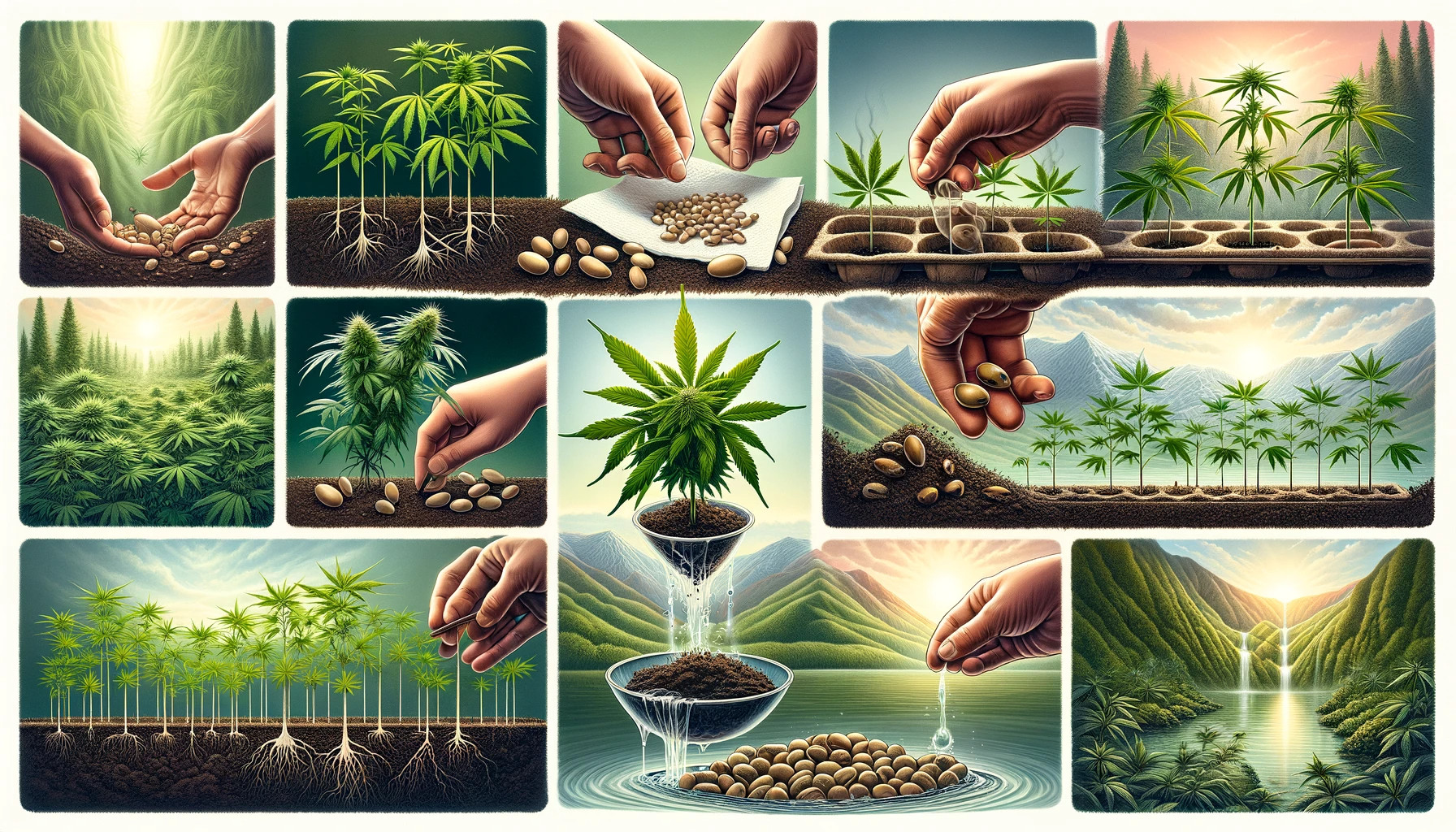 Проращивание семян марихуаны