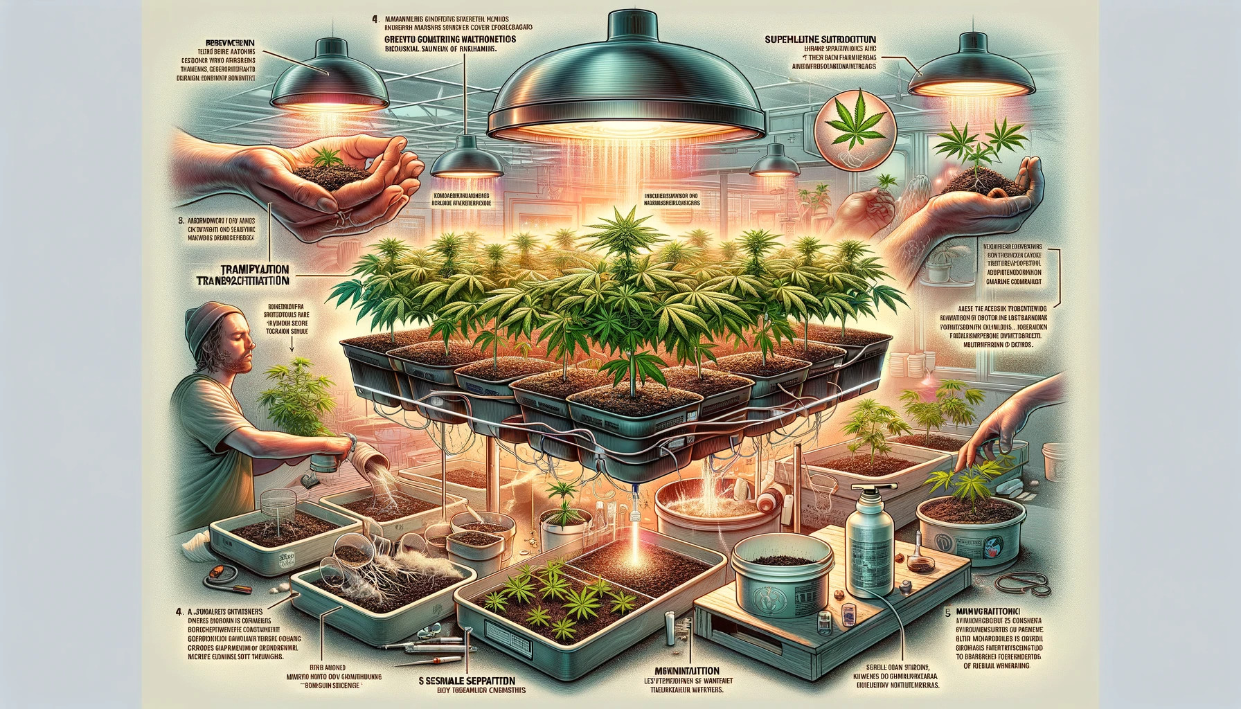 Как прорастить семена конопли